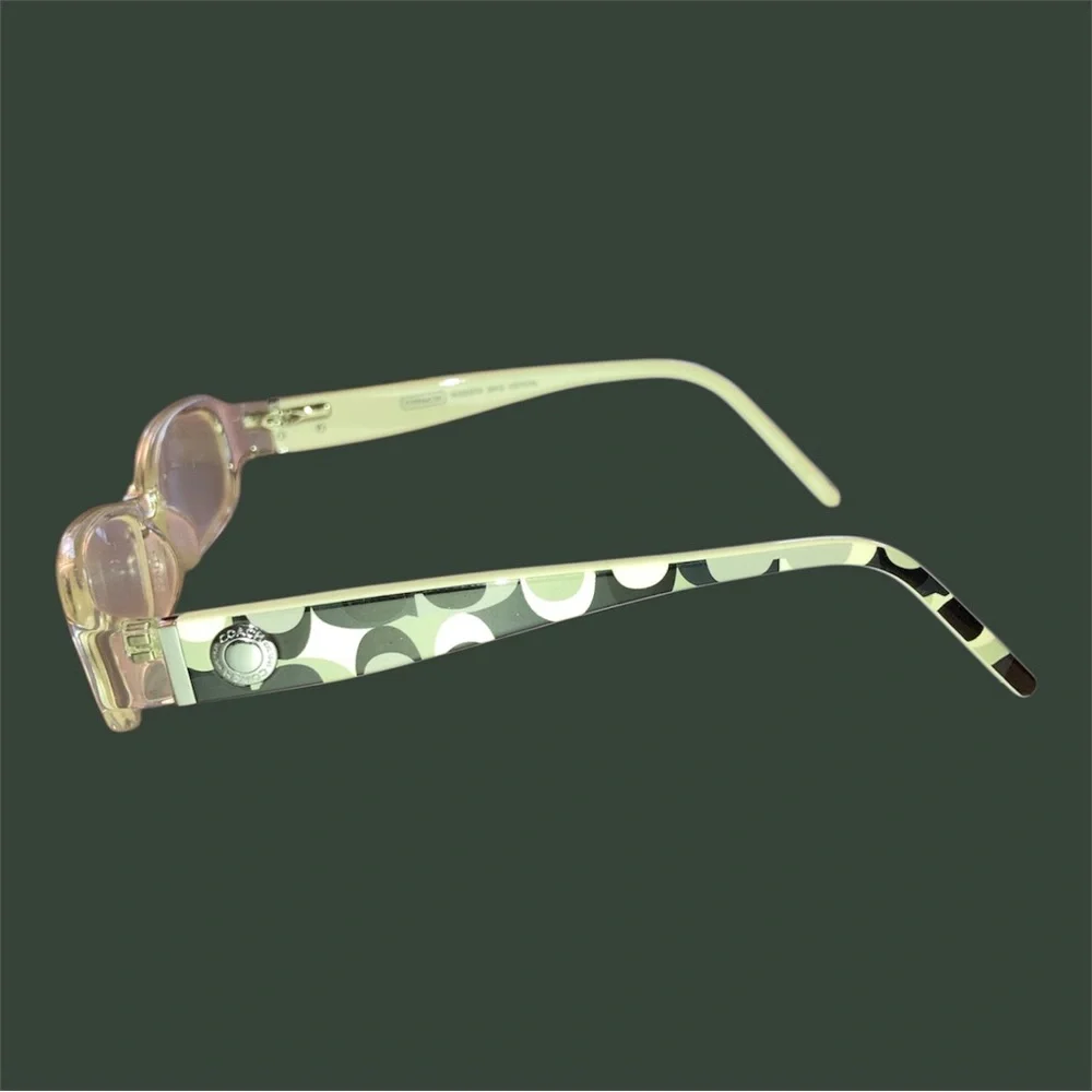 COACH Roberta 843 Eyeglasses in color Crystal with Black Coach Case EUC